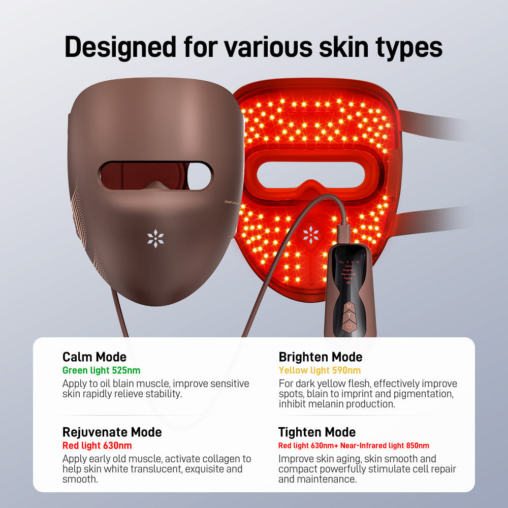 LED Light Therapy Facial Beauty Mask