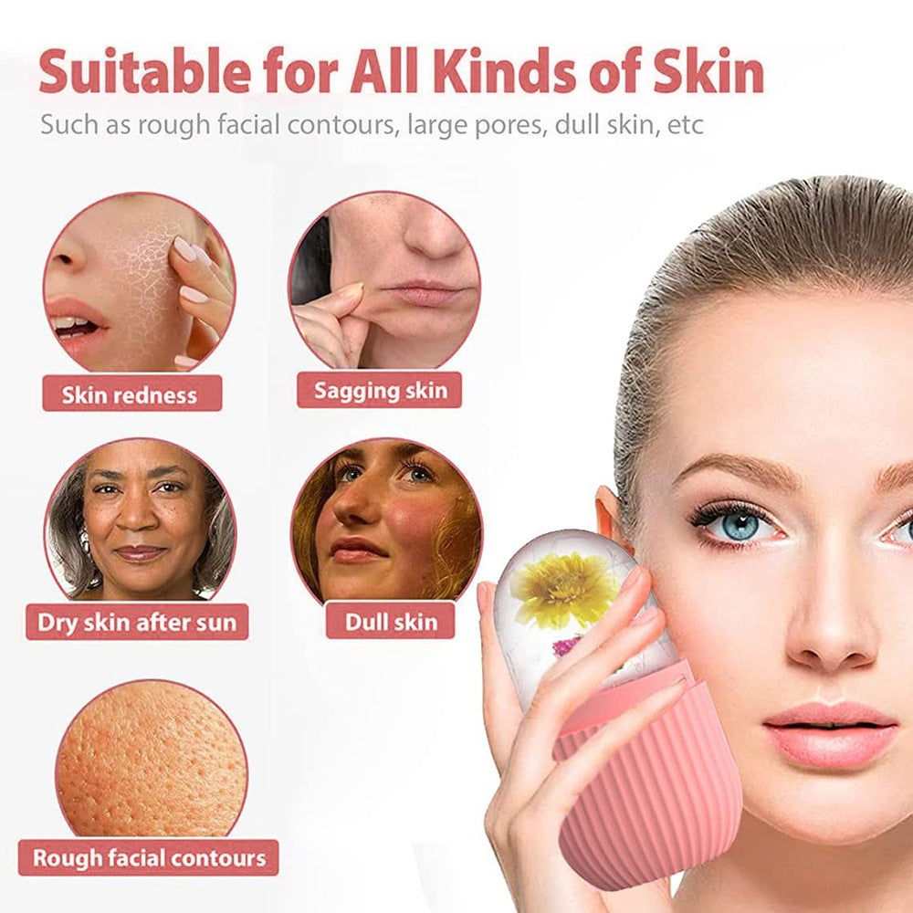 Silicone Facial Ice Roller Contour Cube