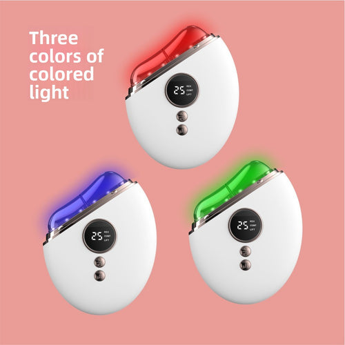 Facial Neck Massager with Microcurrent Vibration Light Therapy